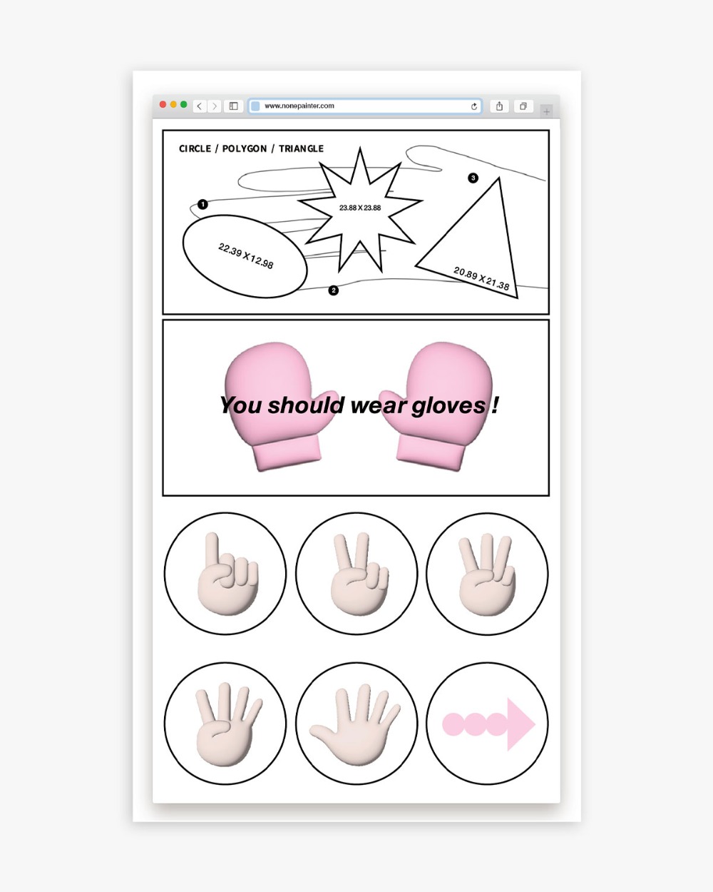 web sticker (hands)
